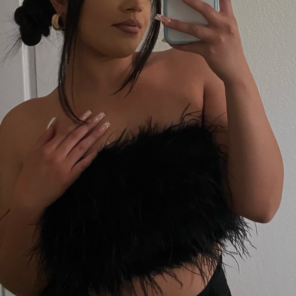 feather tube top - Picture 2 of 3